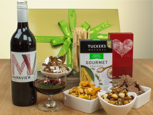 Simply Red Wine Gift Basket