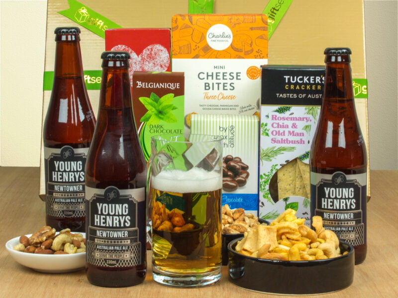 Forever Young Beer Gift Basket with Young Henrys Pale Ale